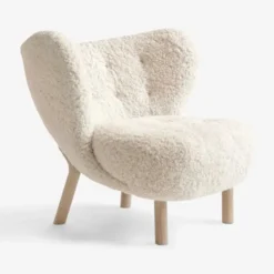Fotel Little Petra Vb1 Oak Sheepskin Moonlight Andtradition