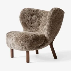 Fotel Little Petra Vb1 Walnut Sheepskin Sahara Andtradition