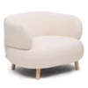 Fotel Luisa Ecru Boucle Kave Home