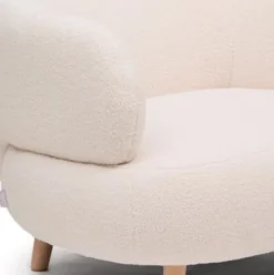 Fotel Luisa Ecru Boucle Kave Home
