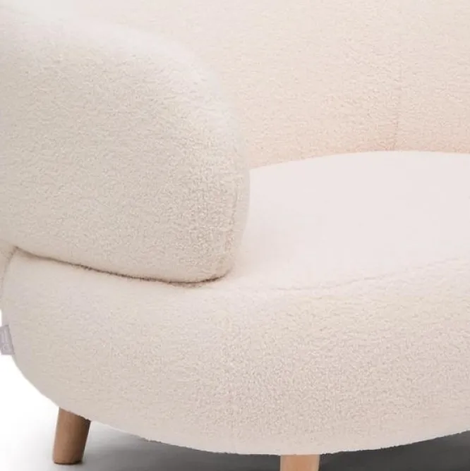 Fotel Luisa Ecru Boucle Kave Home