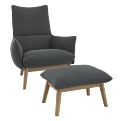 Fotel Martin Copparo Dervit Grey Naturalny Dąb
