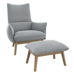 Fotel Martin Copparo Grey Naturalny Dąb