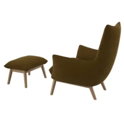 Fotel Martin Copparo Mustard Yellow Naturalny Dąb