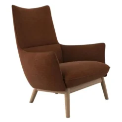 Fotel Martin Copparo Rusty Orange Naturalny Dąb