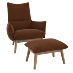 Fotel Martin Copparo Rusty Orange Naturalny Dąb