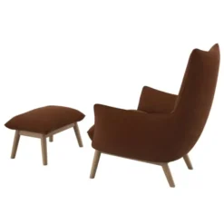 Fotel Martin Copparo Rusty Orange Naturalny Dąb