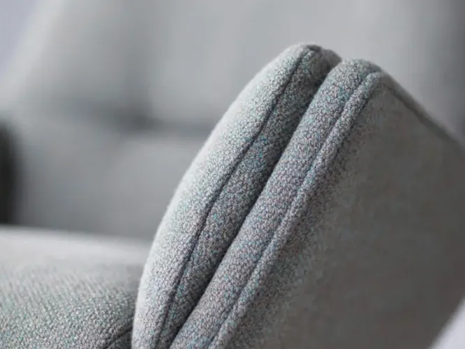 Fotel Michael Z Podnóżkiem Light Grey