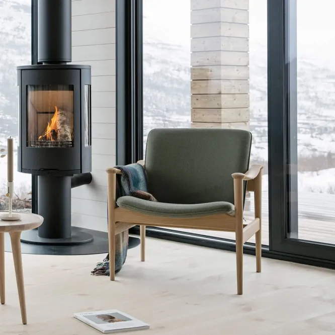 Fotel Model 711 Dąb Bielony - Skóra Owcza Moonlight Lk Hjelle