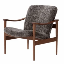Fotel Model 711 Orzech - Skóra Owcza Drake Lk Hjelle