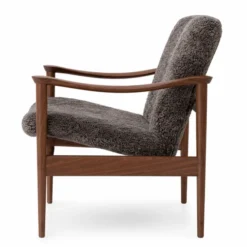 Fotel Model 711 Orzech - Skóra Owcza Drake Lk Hjelle