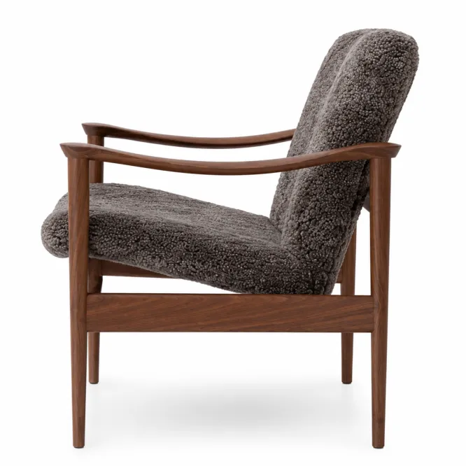 Fotel Model 711 Orzech - Skóra Owcza Drake Lk Hjelle