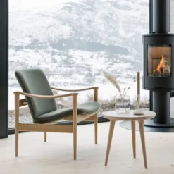 Fotel Model 711 Orzech - Skóra Owcza Drake Lk Hjelle