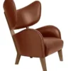 Fotel My Own Chair Nevada Cognac Nóżki Dąb Przydymiony By Lassen