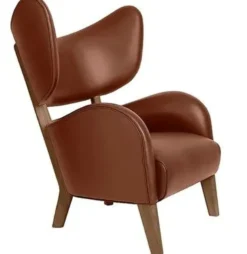 Fotel My Own Chair Nevada Cognac Nóżki Dąb Przydymiony By Lassen