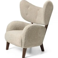 Fotel My Own Chair Sheepskin Nóżki Orzech By Lassen