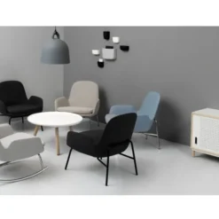 Fotel Obrotowy Era Niski Brązowy Skórzany Normann Copenhagen
