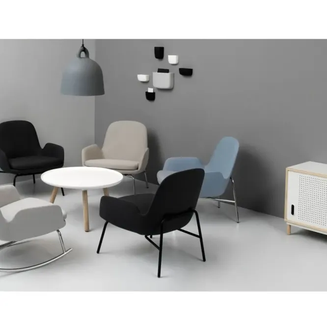Fotel Obrotowy Era Niski Brązowy Skórzany Normann Copenhagen