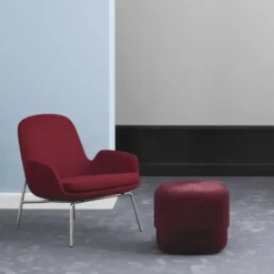 Fotel Obrotowy Era Niski Brązowy Skórzany Normann Copenhagen