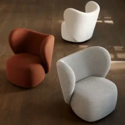 Fotel Obrotowy Little Big Chair Barnum Boucle 01 Norr 11
