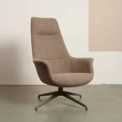Fotel Obrotowy Robin Grey Z Metalową Podstawą