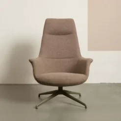 Fotel Obrotowy Robin Grey Z Metalową Podstawą