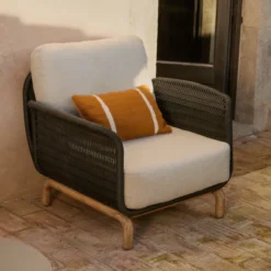 Fotel Ogrodowy Alipa Ciemnoszary Kave Home