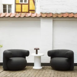 Fotel Ogrodowy Burra Ciemnobrązowy Normann Copenhagen