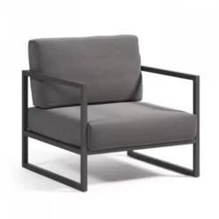 Fotel Ogrodowy Comova Ciemnoszary Kave Home