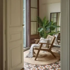 Fotel Ogrodowy Geralda Ciemny Akacjowy Kave Home