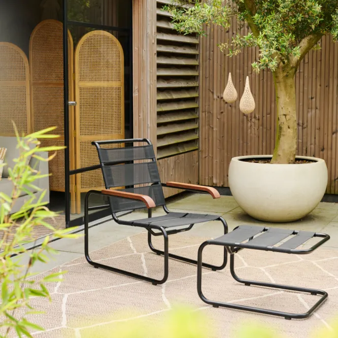 Fotel Ogrodowy S 35 N Czarny Thonet