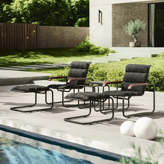 Fotel Ogrodowy S 35 N Czarny Thonet