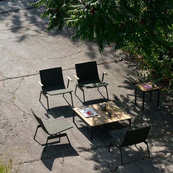 Fotel Ogrodowy Ville Av44 Brązowo-Zielony Andtradition