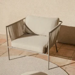 Fotel Ogrodowy Zivia Beżowy Kave Home