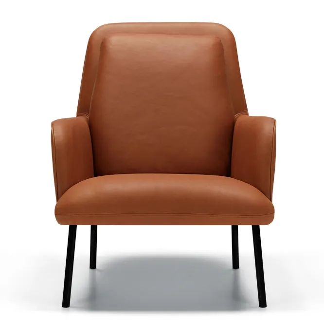 Fotel Oliver Aniline Cognac Sits