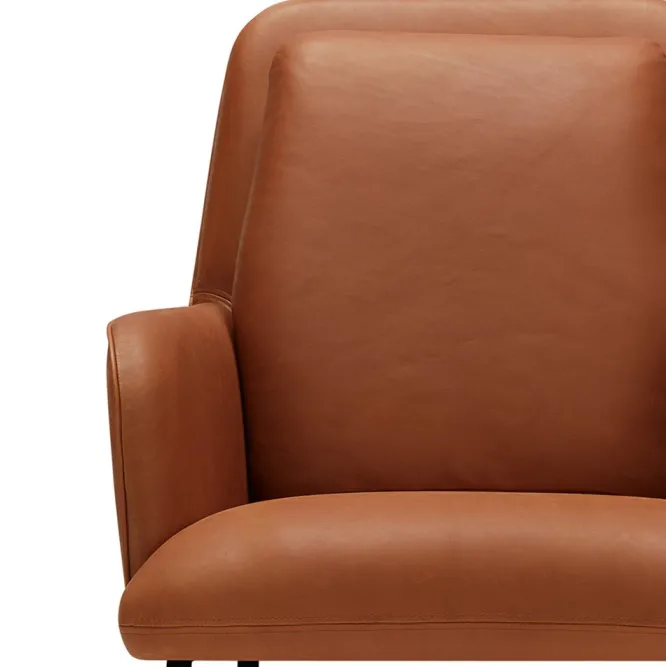 Fotel Oliver Aniline Cognac Sits