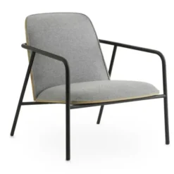 Fotel Pad Niski Na Czarnych Nogach Dąb Normann Copenhagen