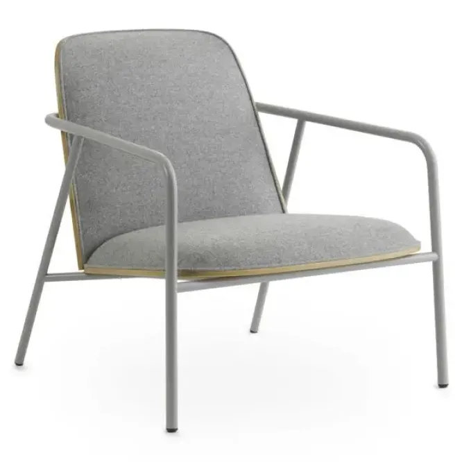 Fotel Pad Niski Na Szarych Nogach Dąb Normann Copenhagen