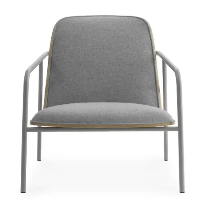 Fotel Pad Niski Na Szarych Nogach Dąb Normann Copenhagen