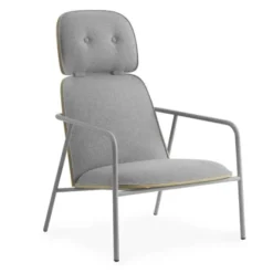 Fotel Pad Wysoki Na Szarych Nogach Dąb Normann Copenhagen