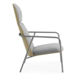 Fotel Pad Wysoki Na Szarych Nogach Dąb Normann Copenhagen