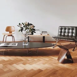 Fotel Plywood Group Lcw Czarny Jesion Vitra
