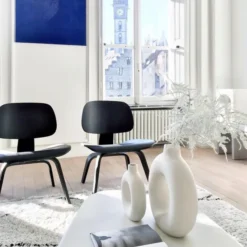 Fotel Plywood Group Lcw Czarny Jesion Vitra