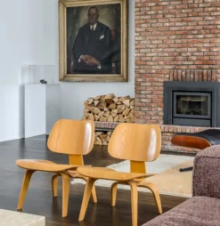Fotel Plywood Group Lcw Czarny Jesion Vitra