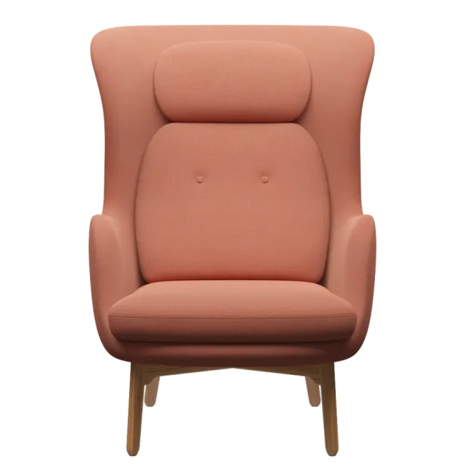 Fotel Ro Jh2 Tkanina Capture Burnt Orange Fritz Hansen