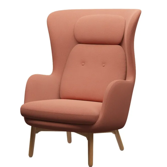 Fotel Ro Jh2 Tkanina Capture Burnt Orange Fritz Hansen