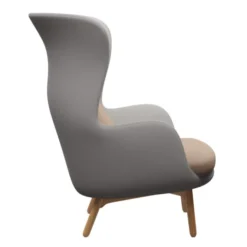 Fotel Ro Jh2 Tkaninacapture Grey + Capture Pink Sand Fritz Hansen
