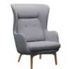 Fotel Ro Jh2 Tkanina Christianshavn Light Grey Fritz Hansen