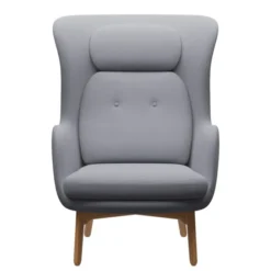 Fotel Ro Jh2 Tkanina Christianshavn Light Grey Fritz Hansen