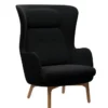 Fotel Ro Jh2 Tkanina Fame Black Fritz Hanzen